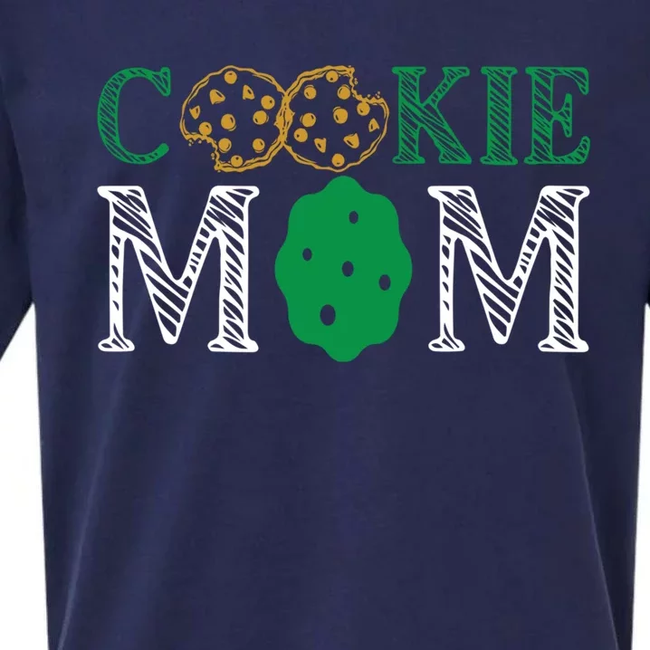 Scout Design Cookie Mom Funny Troop Leader Cookie Funny Gift Sueded Cloud Jersey T-Shirt