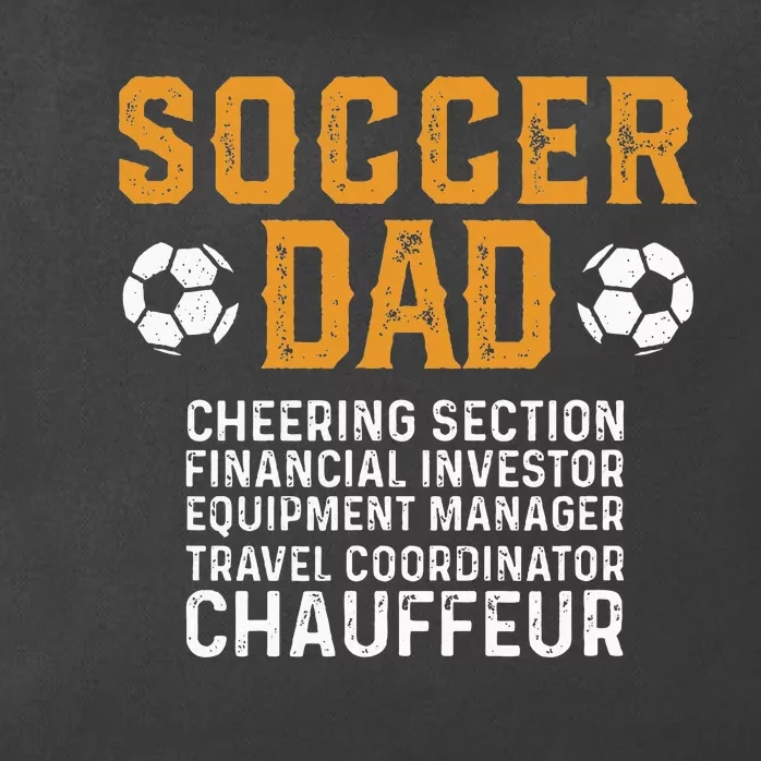 Soccer Dad Cheering Section Financial Investor Equipment Zip Tote Bag