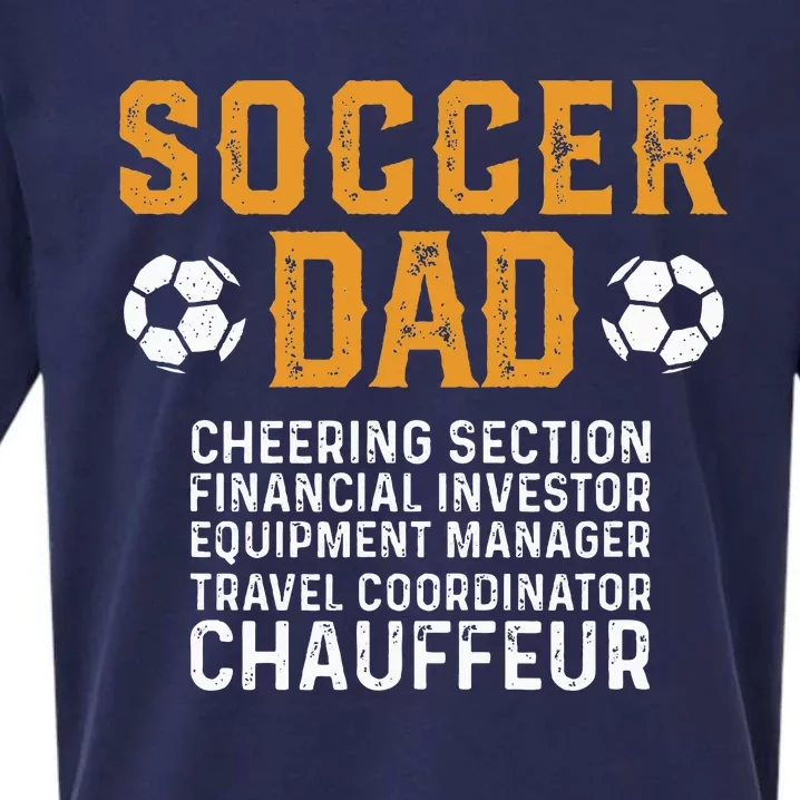 Soccer Dad Cheering Section Financial Investor Equipment Sueded Cloud Jersey T-Shirt