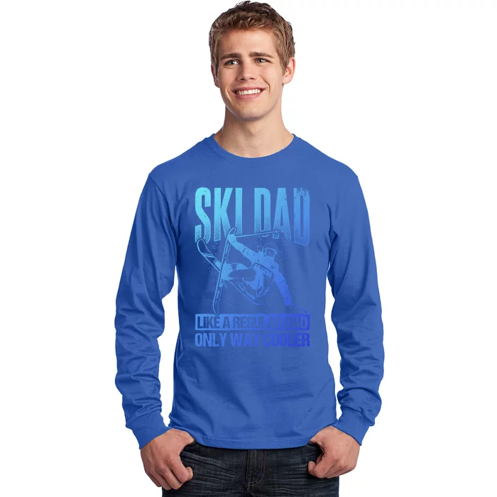 Ski Dad Cool Dad Best Dad Mountains Skiing Wintersport Gift Long Sleeve Shirt