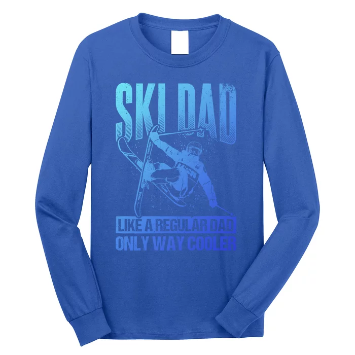 Ski Dad Cool Dad Best Dad Mountains Skiing Wintersport Gift Long Sleeve Shirt