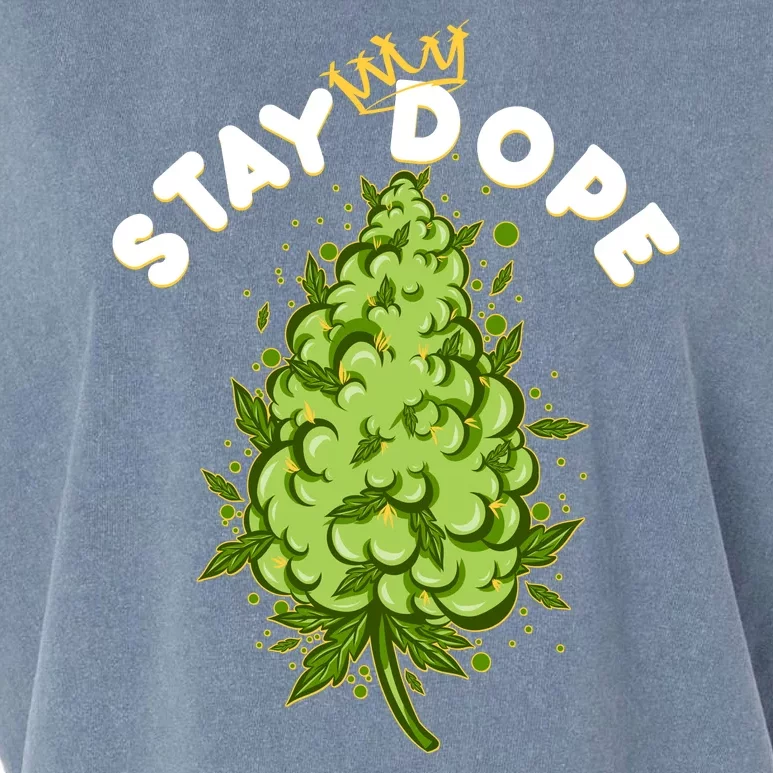 Stay Dope Cannabis Marijuana Bud Garment-Dyed Women's Muscle Tee