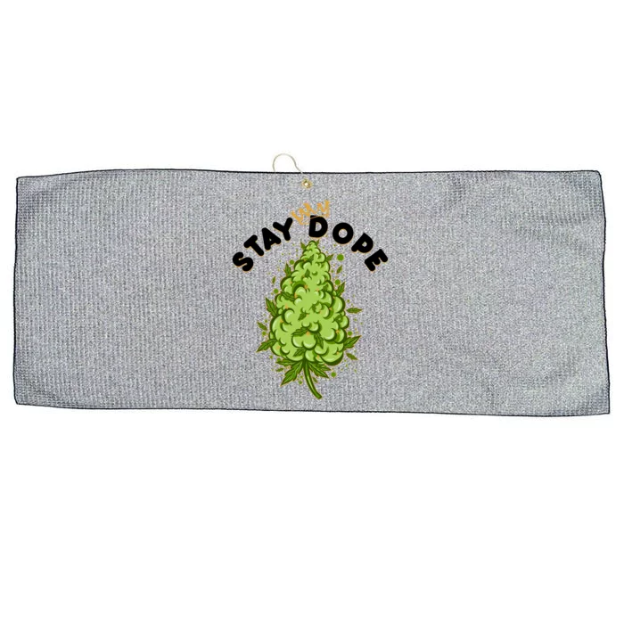 Stay Dope Cannabis Marijuana Bud Large Microfiber Waffle Golf Towel