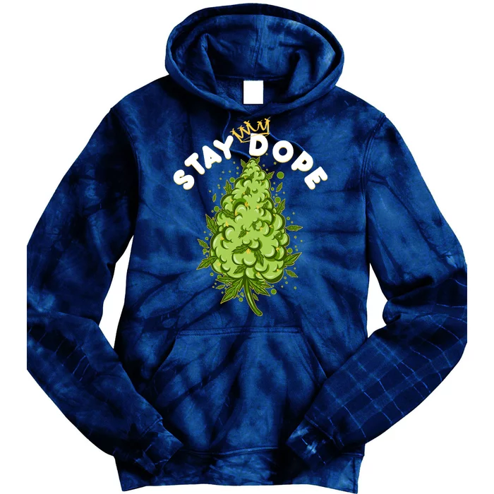 Stay Dope Cannabis Marijuana Bud Tie Dye Hoodie