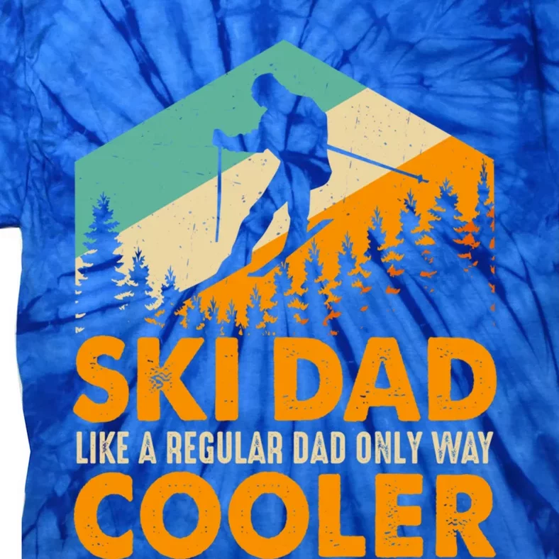 Ski Dad Cooler Funny Gift Store Motif Graphic Design Random Funny Gift Tie-Dye T-Shirt