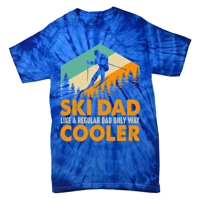 Ski Dad Cooler Funny Gift Store Motif Graphic Design Random Funny Gift Tie-Dye T-Shirt