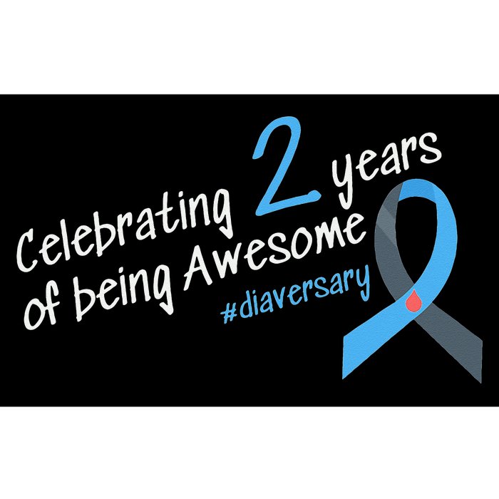 Second Diaversary Celebrating 2 years of being Awesome Bumper Sticker