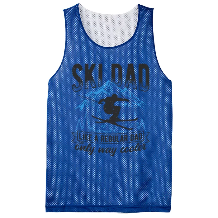 Ski Dad Cool Dad Best Dad Mountains Snowboard Ski Sport Meaningful Gift Mesh Reversible Basketball Jersey Tank