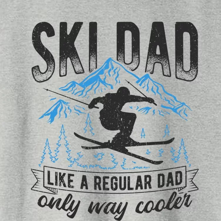 Ski Dad Cool Dad Best Dad Mountains Snowboard Ski Sport Meaningful Gift Women's Crop Top Tee