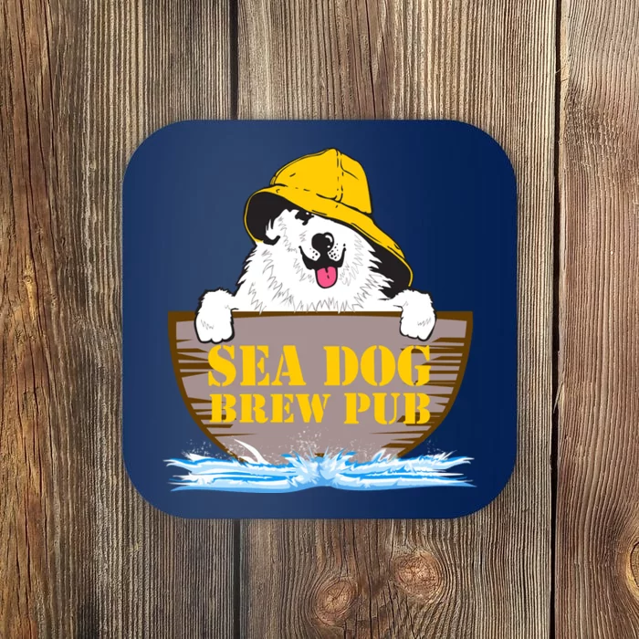 Sea Dog Cool Vector Design Coaster