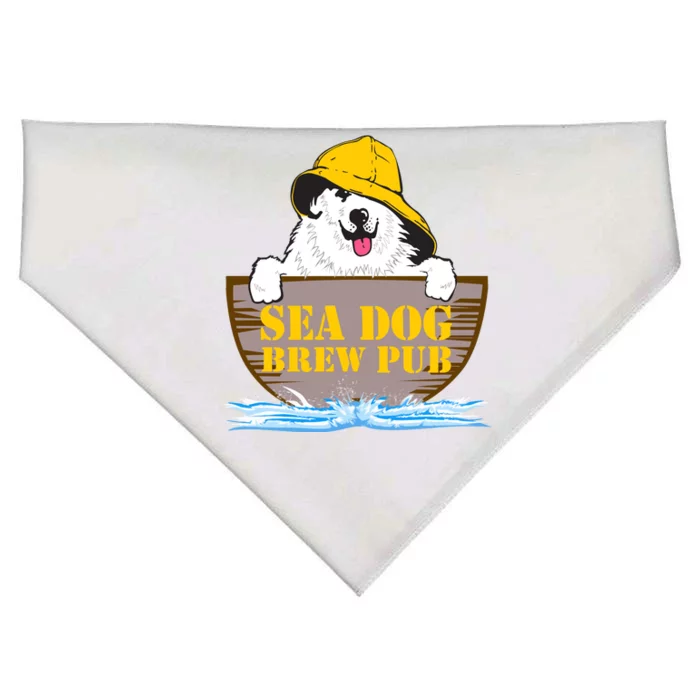 Sea Dog Cool Vector Design USA-Made Doggie Bandana