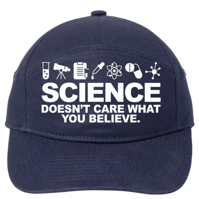 Science Doesn't Care What You Believe 7-Panel Snapback Hat