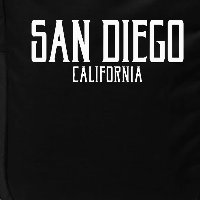 San Diego California Text With White Print Impact Tech Backpack