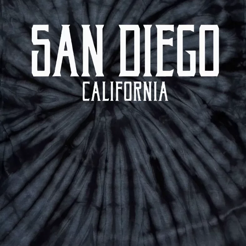 San Diego California Text With White Print Tie-Dye T-Shirt