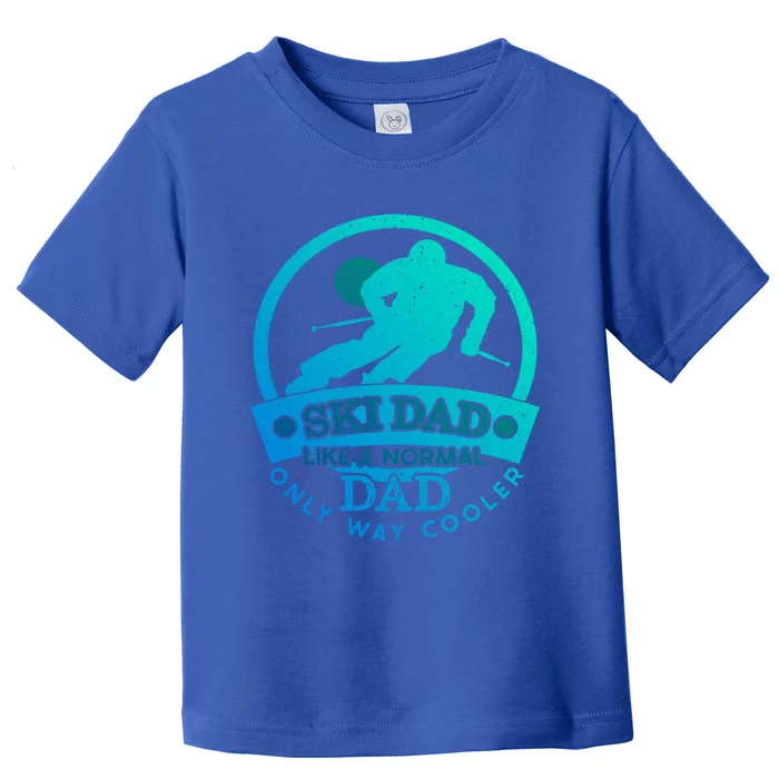 Ski Dad Cool Dad Gift Toddler T-Shirt