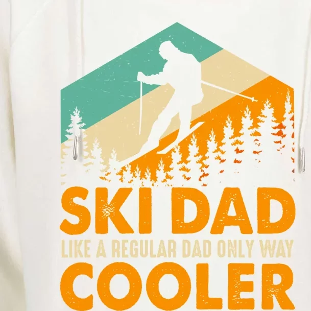 Ski Dad Cooler Funny Gift Store Motif Graphic Design Random Gift Womens Funnel Neck Pullover Hood