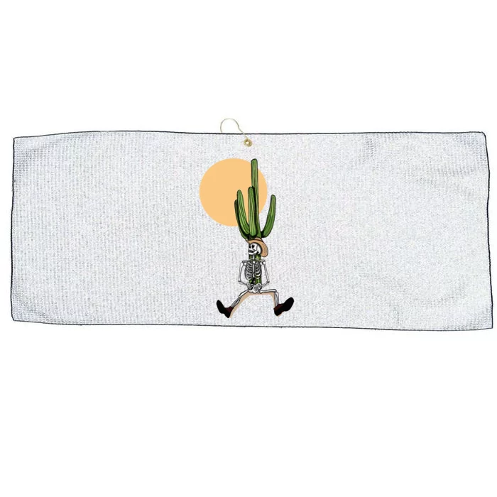 Sunshine Daydream Cactus Skeleton Large Microfiber Waffle Golf Towel