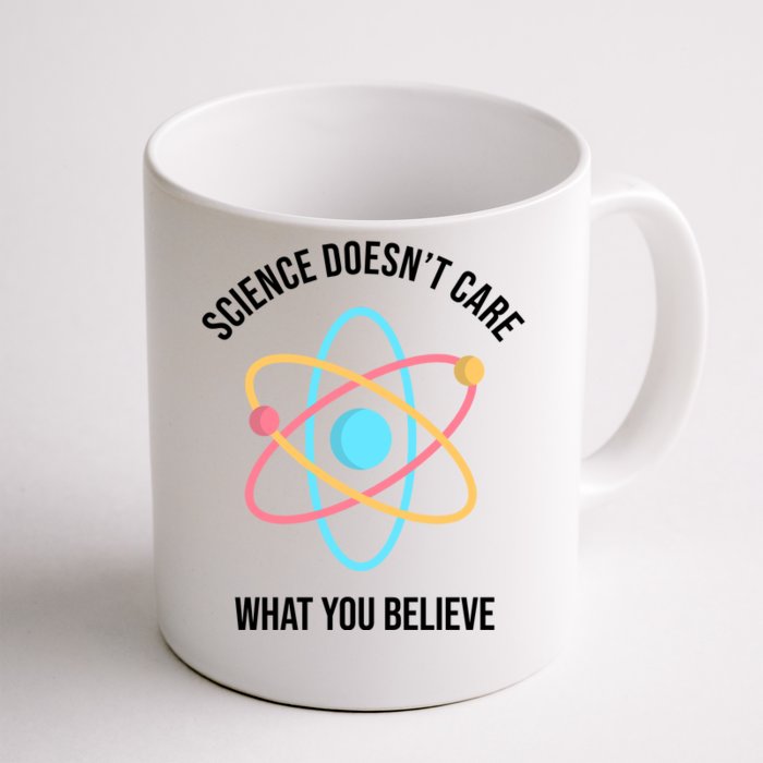 Science Doesn't Care What You Believe Atom Front & Back Coffee Mug