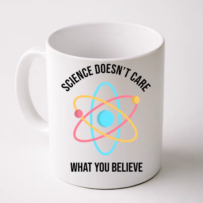 Science Doesn't Care What You Believe Atom Front & Back Coffee Mug