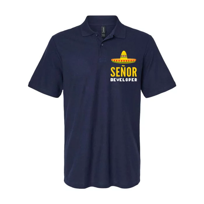 Senor Developer Computer Specialist Softstyle Adult Sport Polo