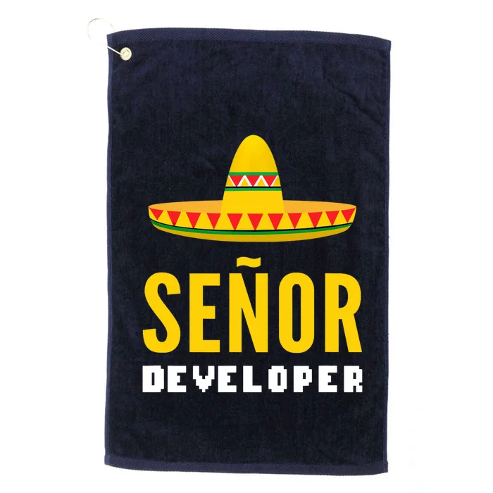 Senor Developer Computer Specialist Platinum Collection Golf Towel