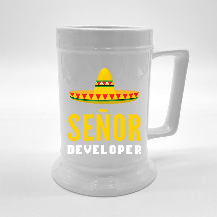 Senor Developer Computer Specialist Front & Back Beer Stein