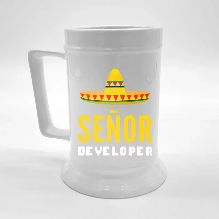 Senor Developer Computer Specialist Front & Back Beer Stein