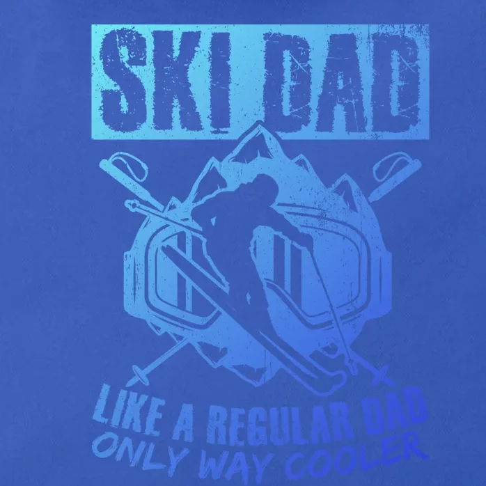 Ski Dad Cool Dad Best Dad Mountains Snowboard Skiing Gift Zip Tote Bag