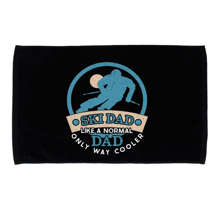 Ski Dad Cool Dad Gift Microfiber Hand Towel