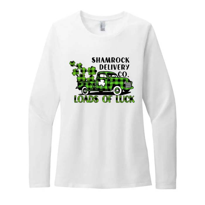 Shamrock Delivery Co Loads Of Luck Womens CVC Long Sleeve Shirt