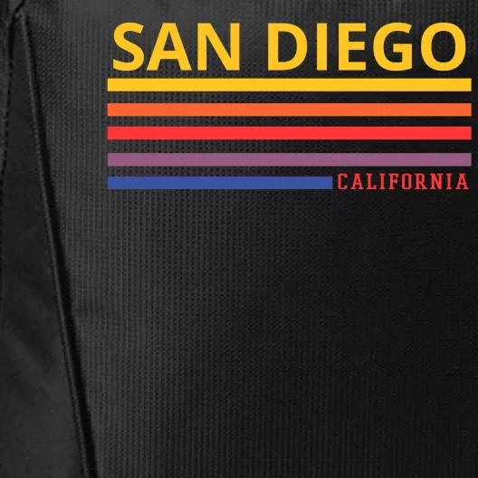 San Diego California Retro City Backpack