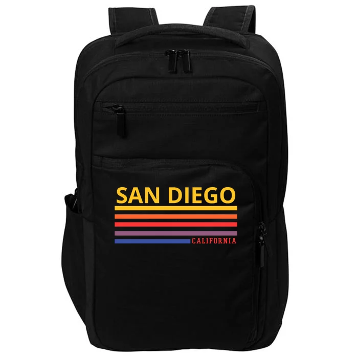 San Diego California Retro Impact Tech Backpack