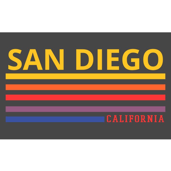 San Diego California Retro Bumper Sticker