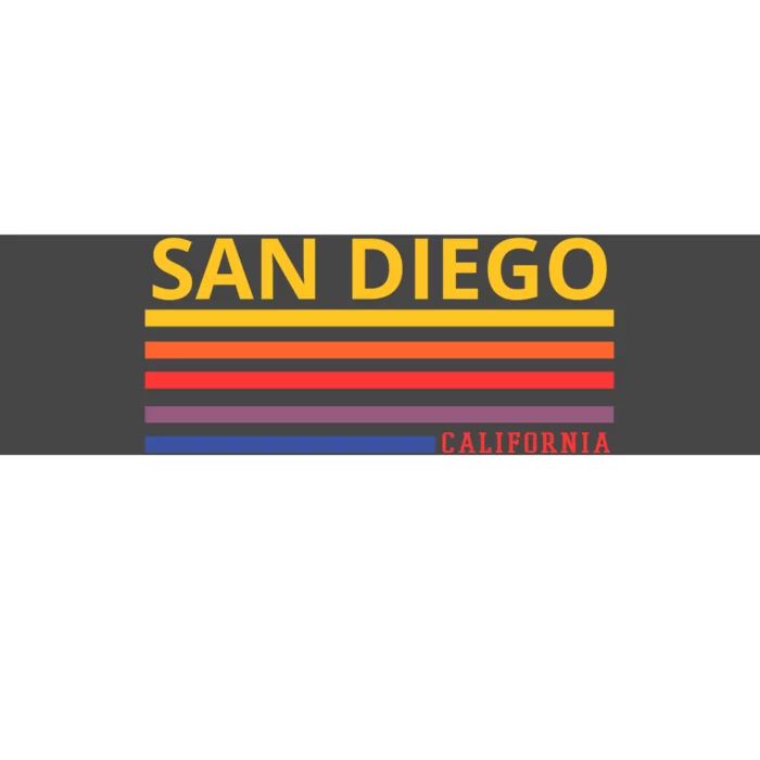 San Diego California Retro Bumper Sticker