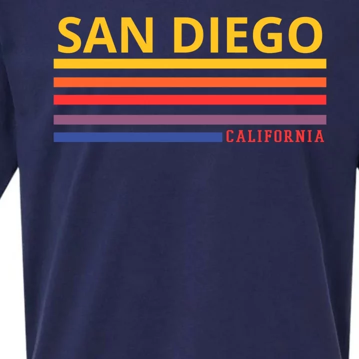 San Diego California Retro Sueded Cloud Jersey T-Shirt