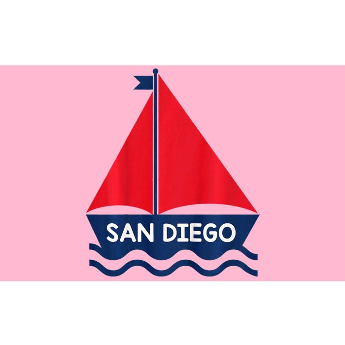 San Diego California Sail Boat Souvenir Bumper Sticker