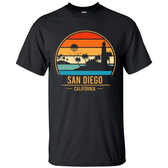 San Diego California Ca Throwback Design Classic Tall T-Shirt