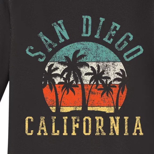 San Diego California Baby Long Sleeve Bodysuit