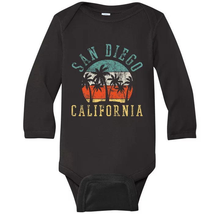 San Diego California Baby Long Sleeve Bodysuit