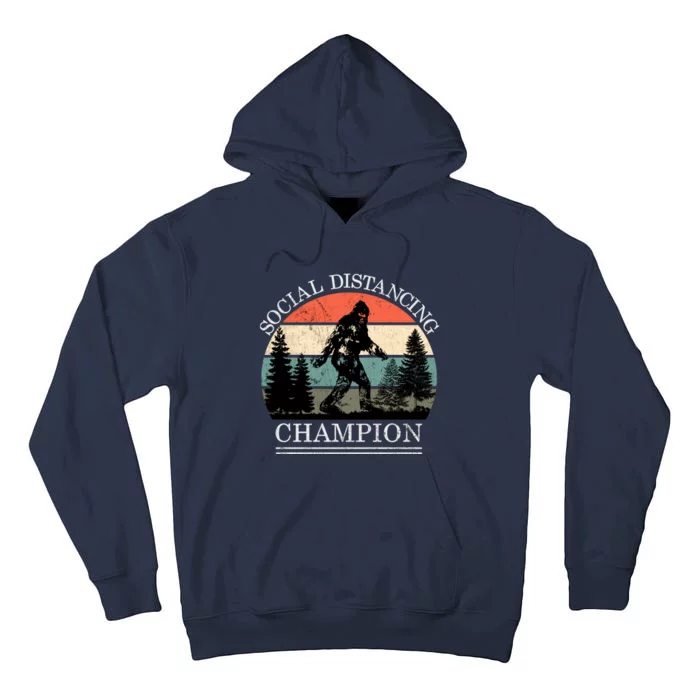 Social Distancing Champion Bigfoot Tall Hoodie