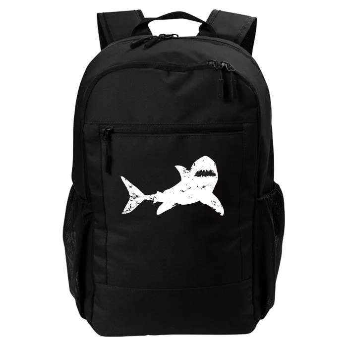 Shark Distressed Cool Vintage Shark Bite Tee Daily Commute Backpack