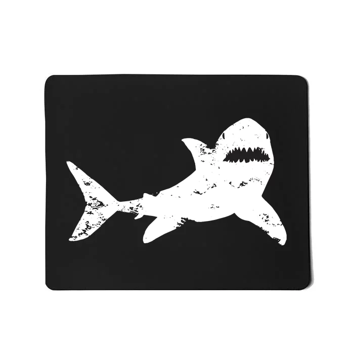 Shark Distressed Cool Vintage Shark Bite Tee Mousepad