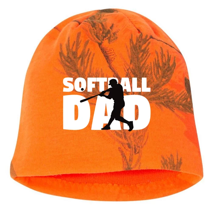 Softball Dad Cute Gift Softball Silhouette Gift Father Gift Kati - Camo Knit Beanie