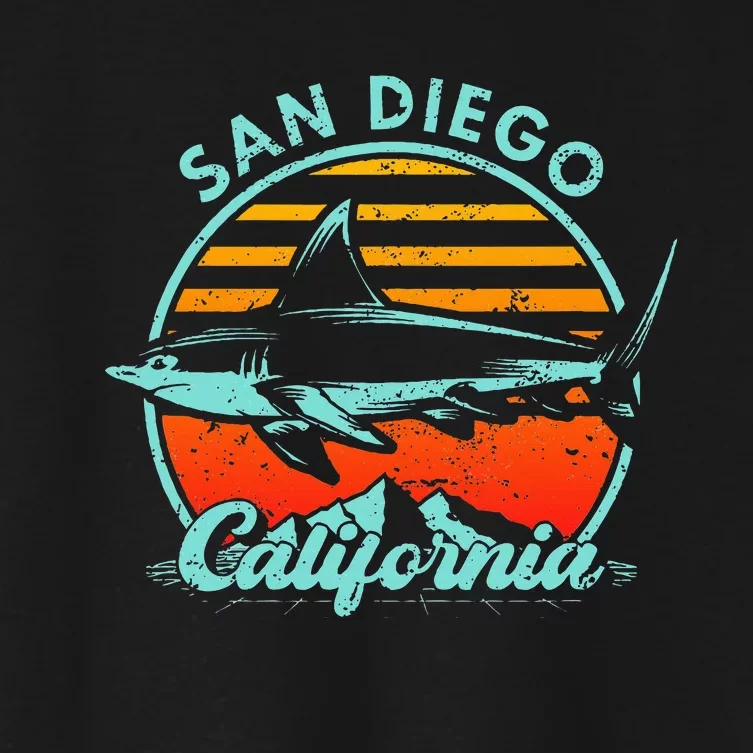 San Diego California Women's Crop Top Tee