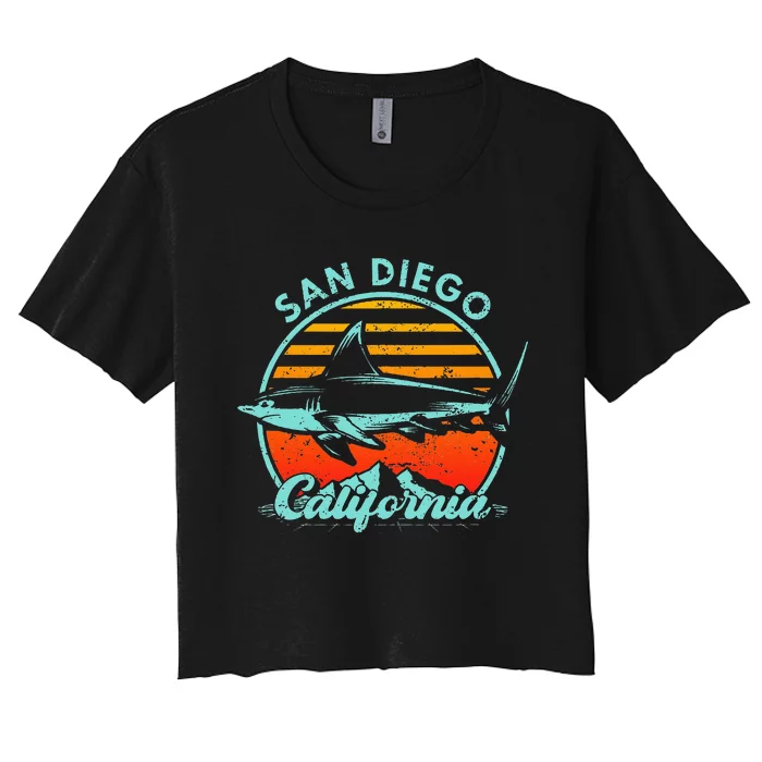 San Diego California Women's Crop Top Tee