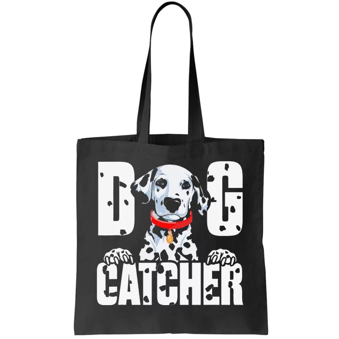 Soft Dog Catcher Costume Dalmatian Easy Family Tote Bag