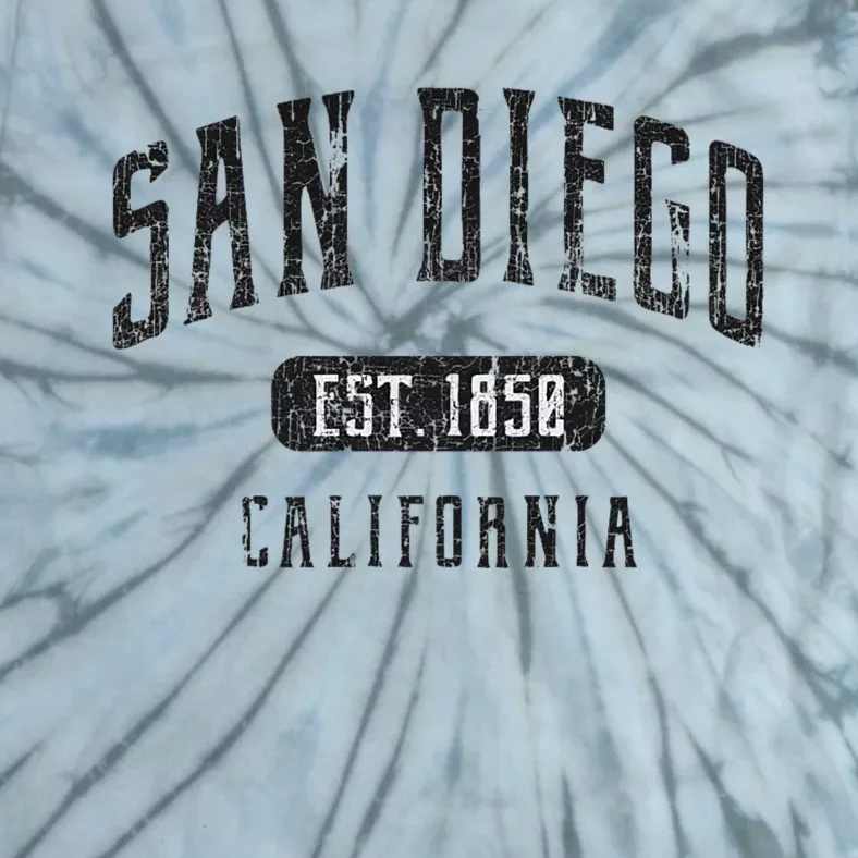 San Diego California Distressed Sports Tie-Dye T-Shirt