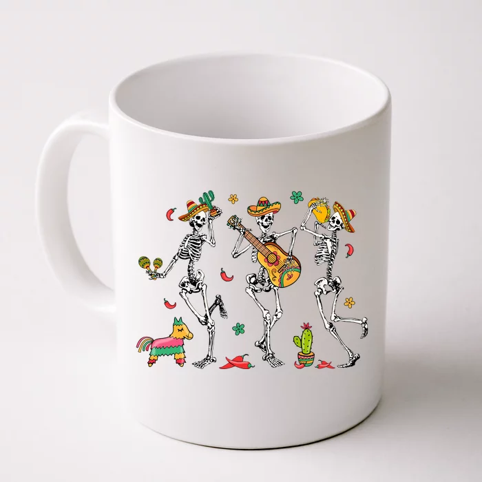 Skeleton Dabbing Cinco De Mayo Party Front & Back Coffee Mug