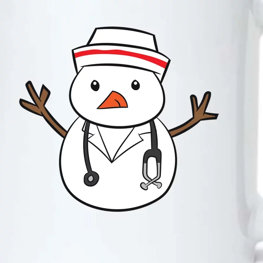 Snow Doctor Christmas Nurse Christmas Doctor Gift Black Color Changing Mug