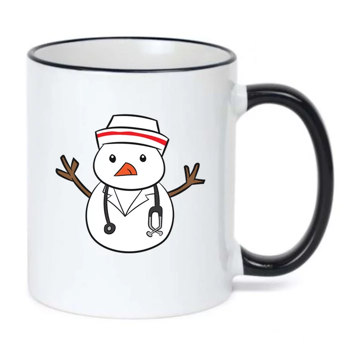 Snow Doctor Christmas Nurse Christmas Doctor Gift Black Color Changing Mug